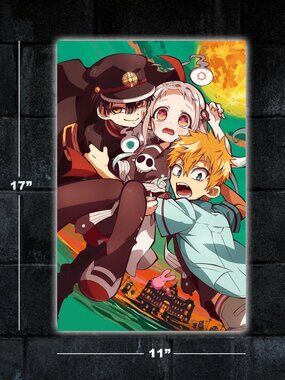 Toilet-Bound Hanako-Kun anime show poster - 11x17 wall art print merch manga